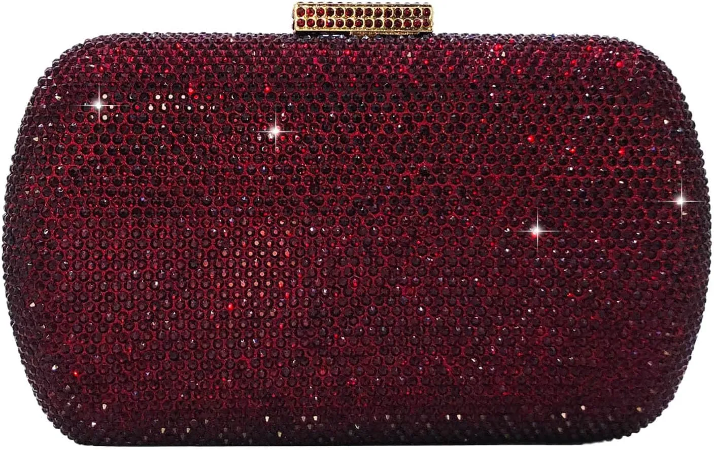 Boutique De FGG Bling Evening Bags and Clutches for Women Formal Party Crystal Clutch Bag Wedding Rhinestone Handbags,Mini