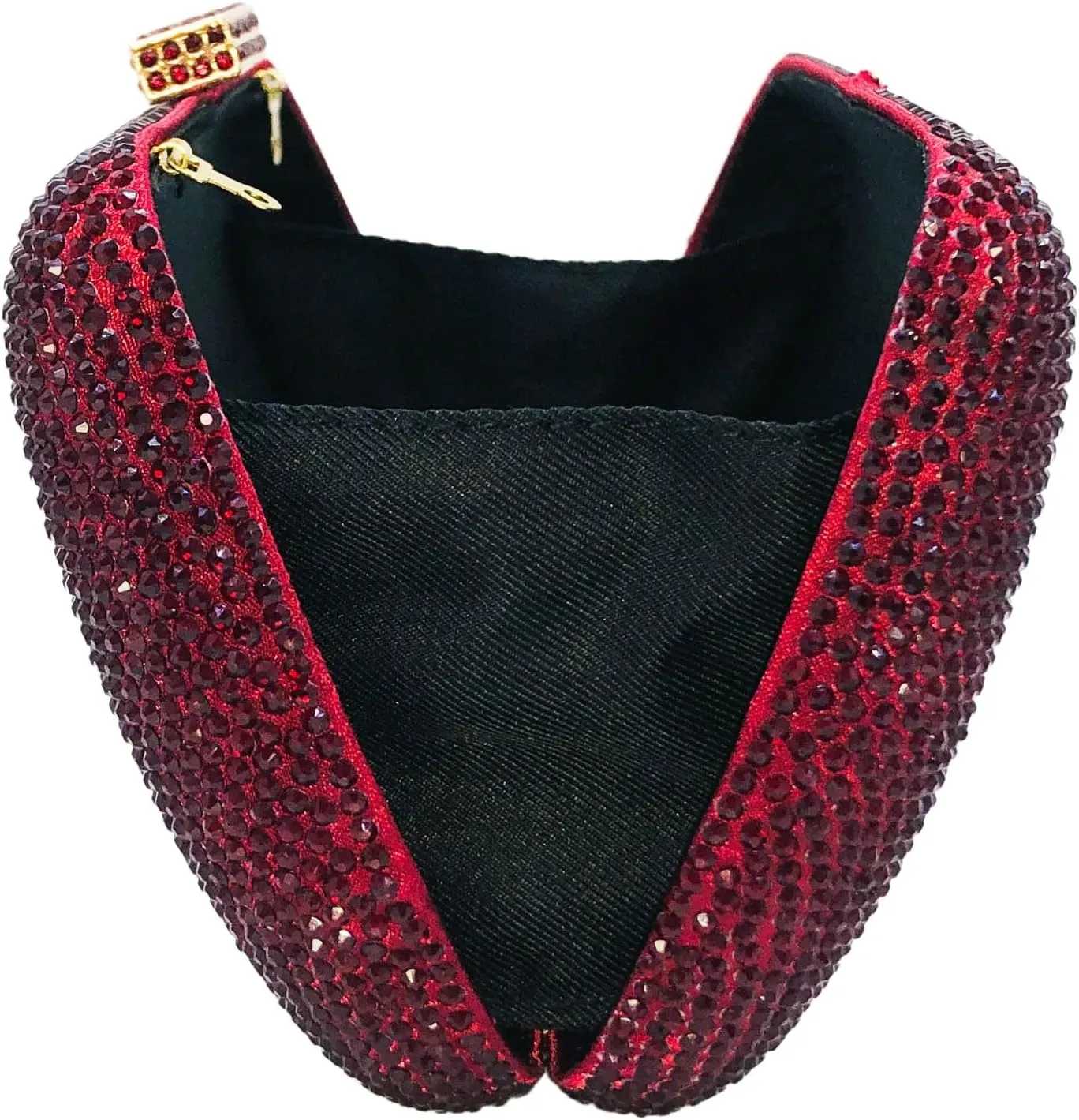 Boutique De FGG Bling Evening Bags and Clutches for Women Formal Party Crystal Clutch Bag Wedding Rhinestone Handbags,Mini
