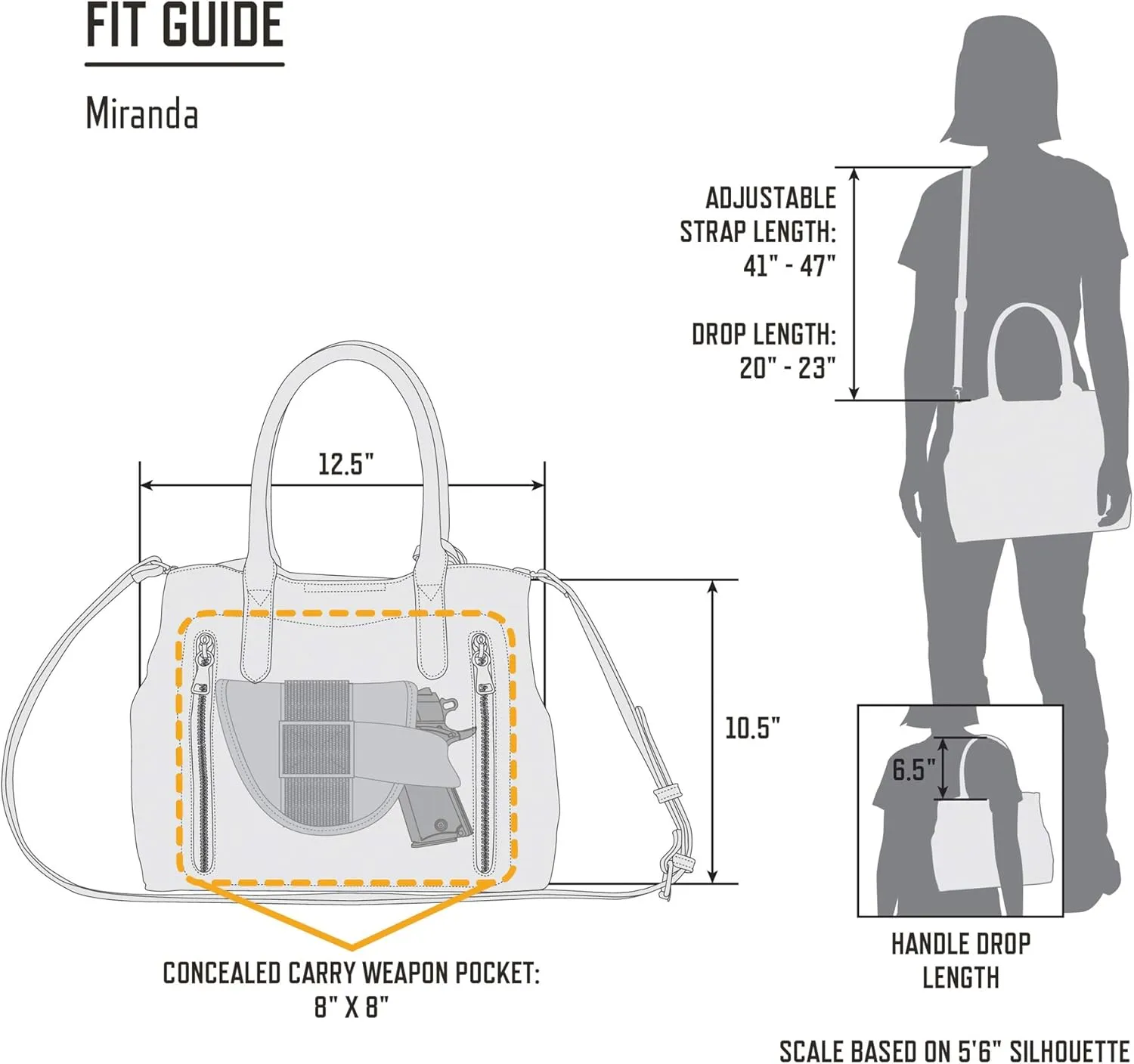 Browning Concealed Carry Purse, Premium Holstered Handbag with Safety Locking Option