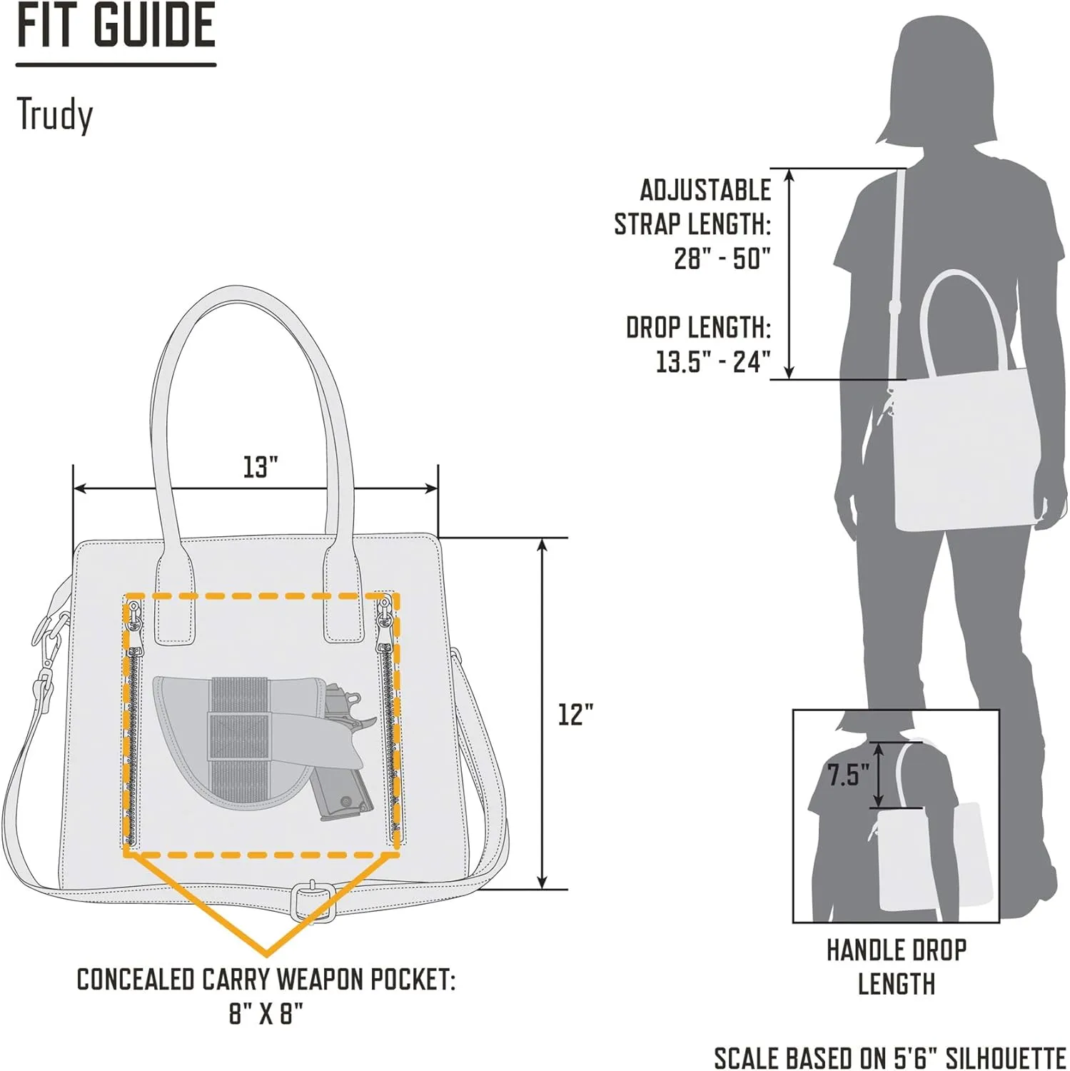 Browning Women's Concealed Carry Purse, Premium Holstered Handbag With Safety Locking Option