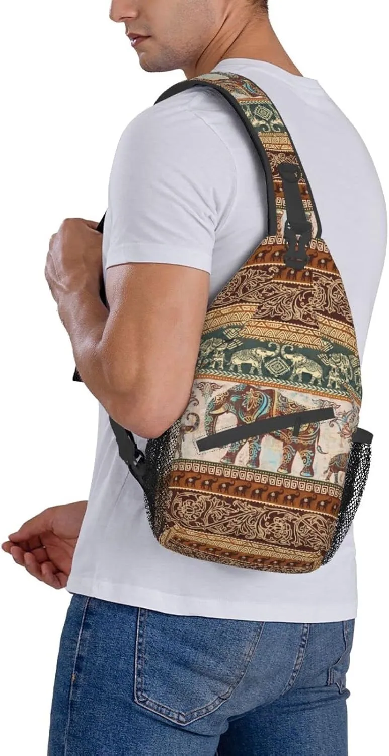 Butterflies Sling Bag Crossbody Sling Backpack for Women Men Travel Hiking Daypack Chest Shoulder Bag