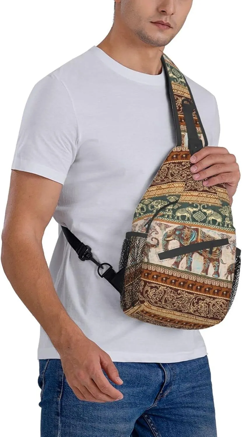 Butterflies Sling Bag Crossbody Sling Backpack for Women Men Travel Hiking Daypack Chest Shoulder Bag