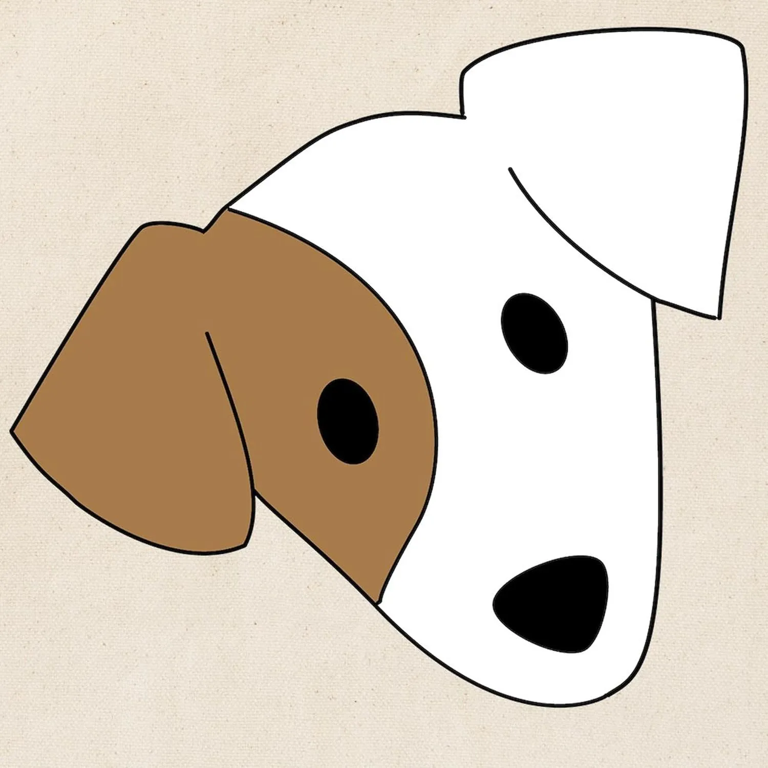 CafePress Georgia Jack Russell Rescue, Adoption & Sanctuary Natural Canvas Tote Bag, Reusable Shopping Bag