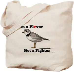 CafePress Piping Plover Tote Bag Natural Canvas Tote Bag, Reusable Shopping Bag