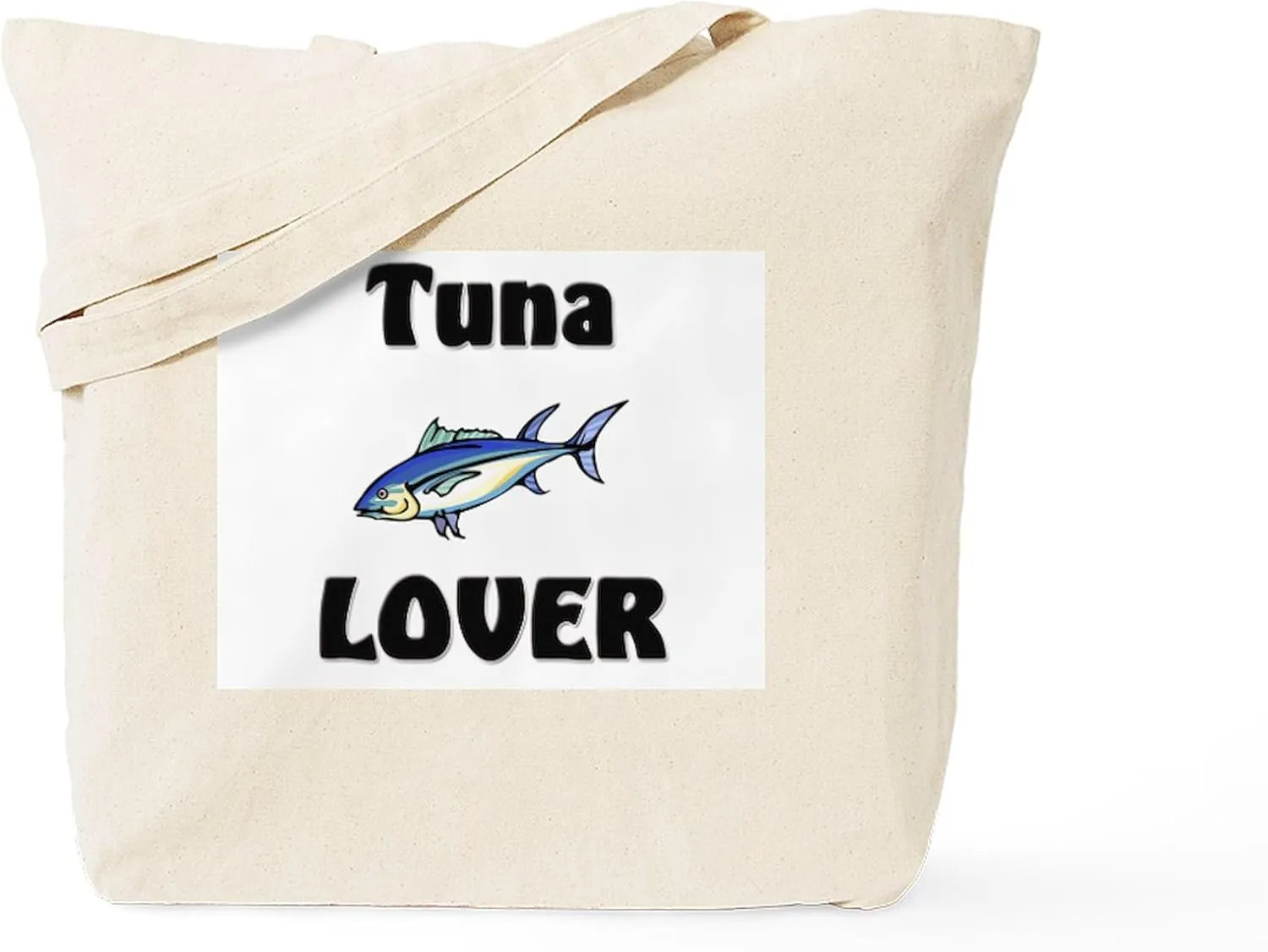 CafePress Tuna Lover Tote Bag Reusable Natural Beige Canvas Shopping Bag