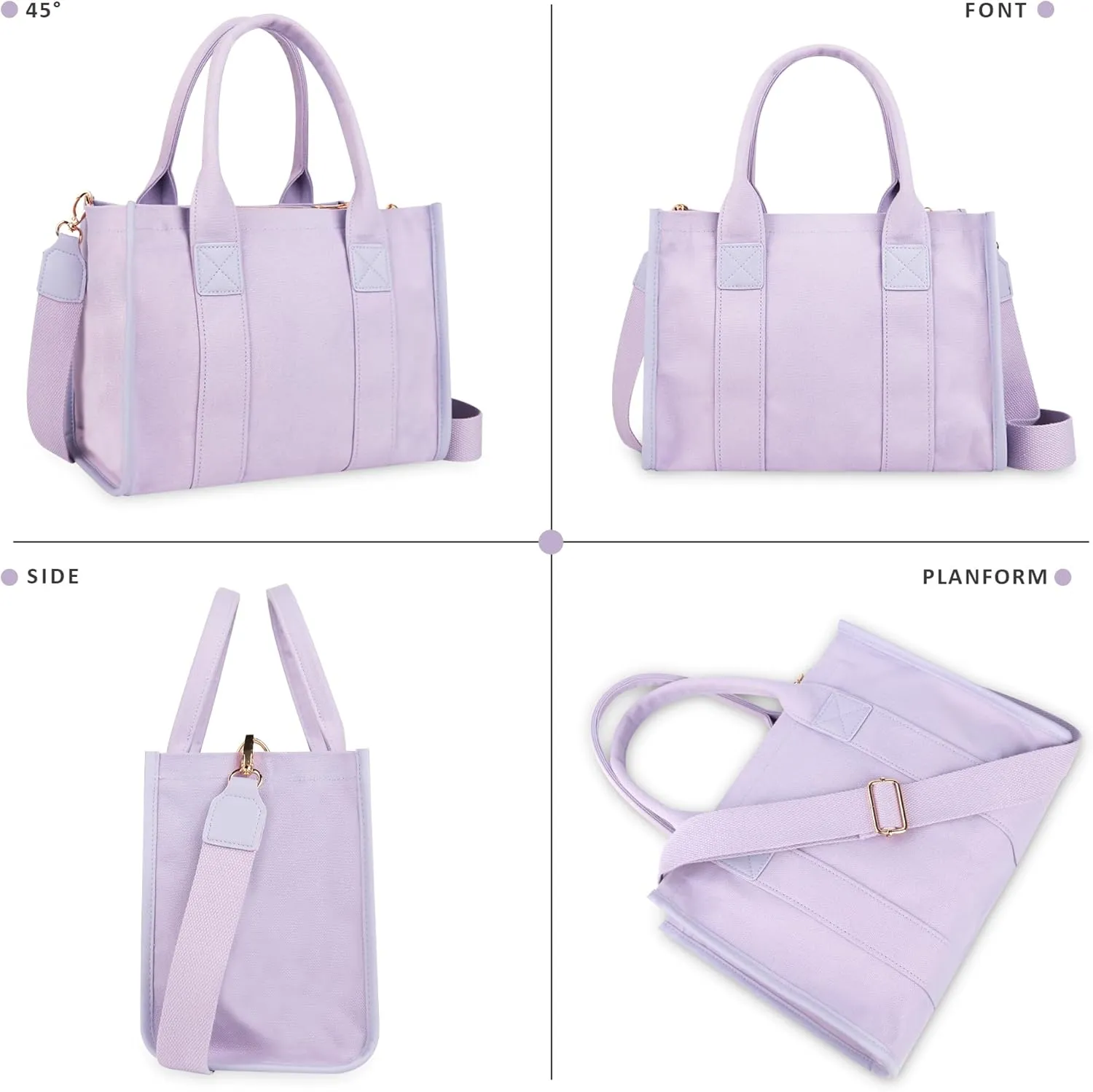 Canvas Tote Bag for Women Top Handle Handbag Crossbody Tote Bag for Women