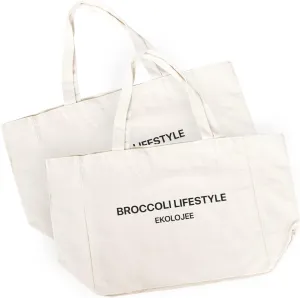 Canvas Tote Bag set of 2 | Eco Friendly Organic Cotton Heavy Duty Reusable Grocery Bag with Multiple Compartments