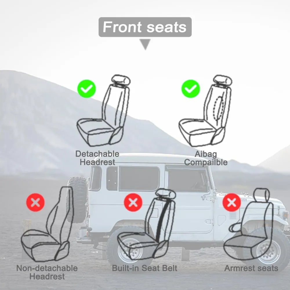 Car Seat Covers for VW Atlas 2018-2023 2024,2 Seats Waterproof Seat Covers with Airbag,Leather Seat Covers for Cars,Anti-Slip Auto Seat Cover Sets(Brown and Balck,Luxury)