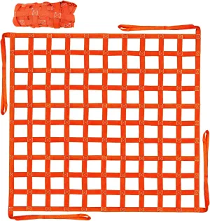 Cargo Lifting Net 4.92'x4.92', Lifting Net Straps for Hoist 1100lbs Load Capacity, Nylon Sling Hoisting Net 10-12CM Square Hole for Construction Rigging Moving Towing Hoisting Unloading