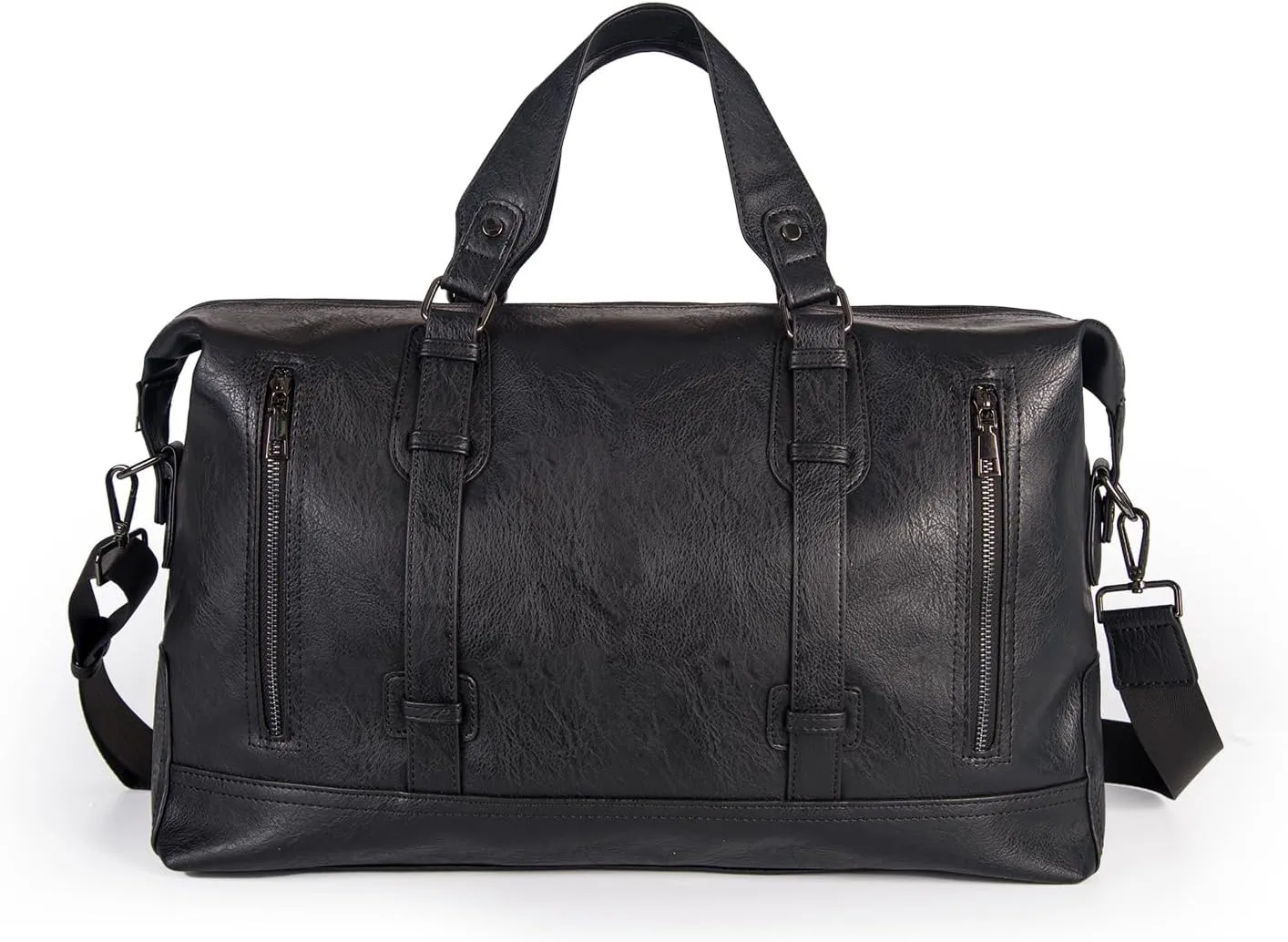 Carry on Garment Duffle Bag for Travel, 2 in 1 Hanging Suitcase Suit Bag for Women, Garment Bag Duffle Bag Combo with Shoe Pouch, Gifts for Women (Black-2)