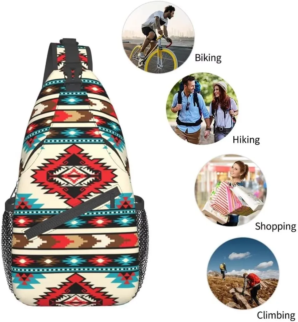 Casual Sling Bag Crossbody Shoulder Backpack Gym Sports Travel Hiking Daypack Chest Bag Small Backpack for Women Men