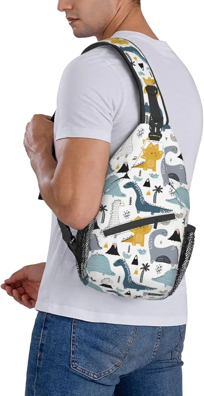 Casual Sling Bag Crossbody Shoulder Backpack Gym Sports Travel Hiking Daypack Chest Bag Small Backpack for Women Men
