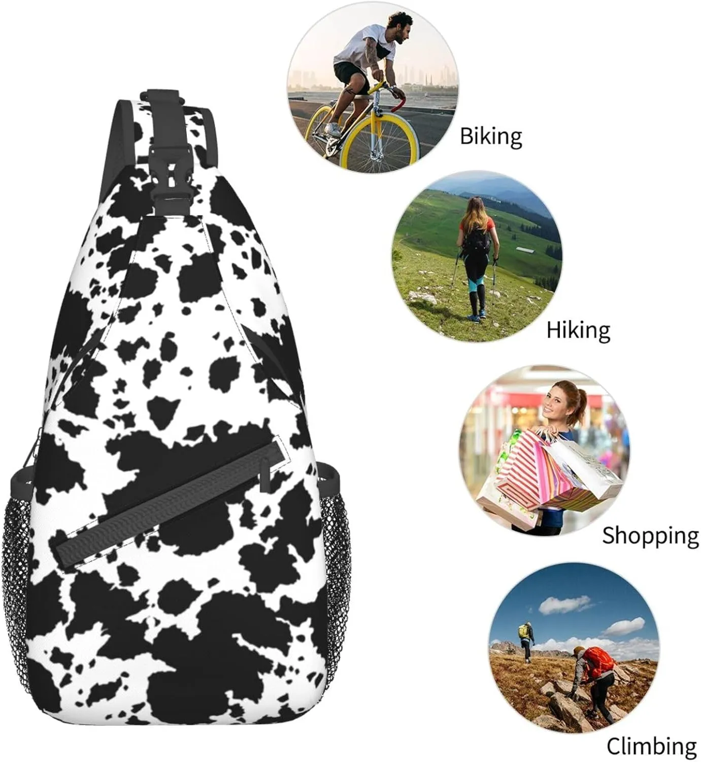 Casual Sling Bag for Women Men Travel Crossbody Sling Backpack Small Chest Shoulder Bag Gym Sports Hiking Daypack
