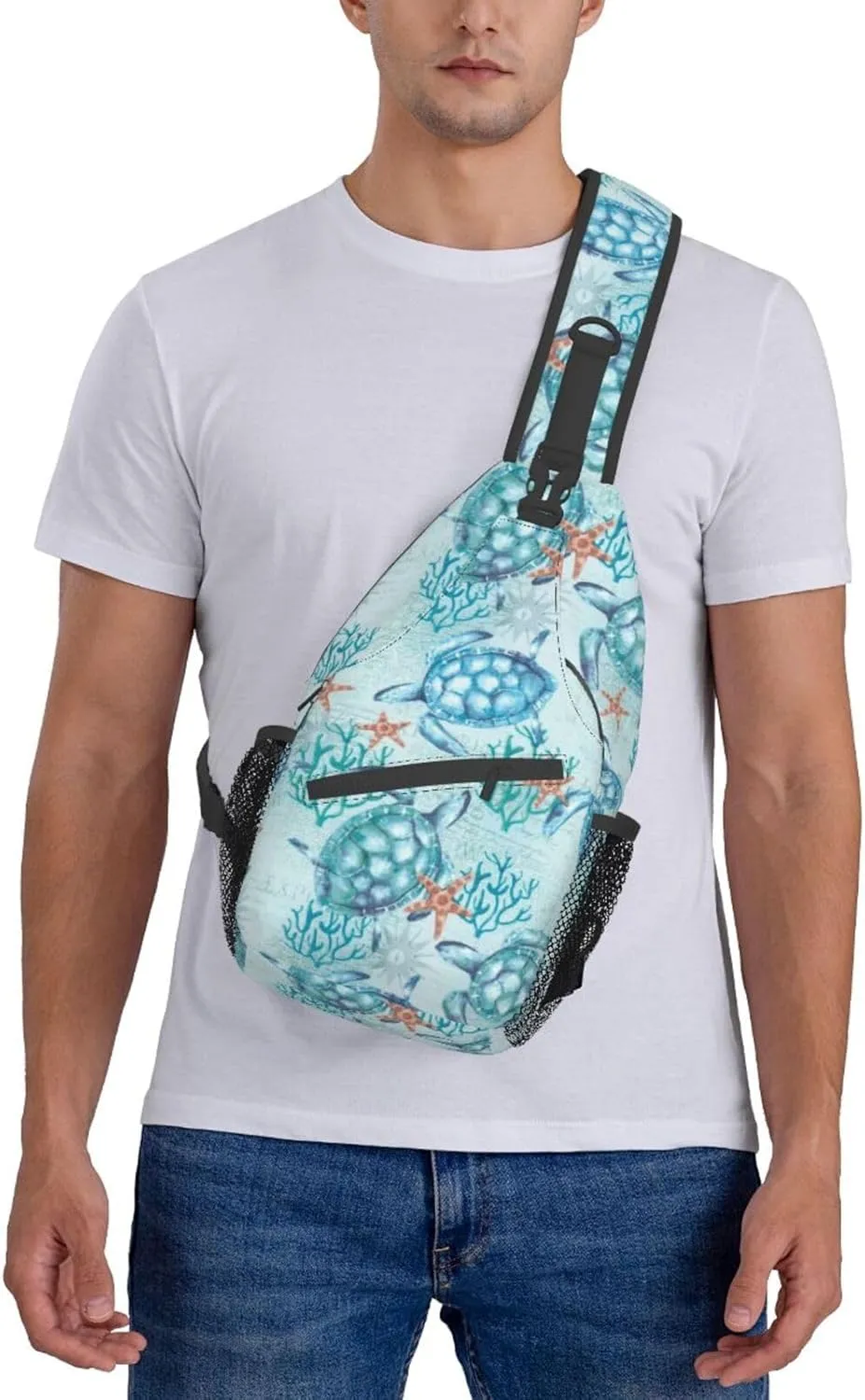 Casual Sling Bag for Women Men Travel Crossbody Sling Backpack Small Chest Shoulder Bag Gym Sports Hiking Daypack
