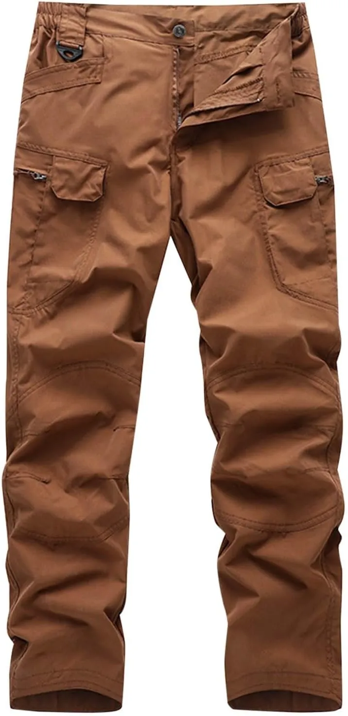 Casual Tactical Pants Mens Fashion Jogger Pants Solid Athletic Pants Classic Camping Pants Comfort Basic Pants