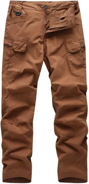 Casual Tactical Pants Mens Fashion Jogger Pants Solid Athletic Pants Classic Camping Pants Comfort Basic Pants
