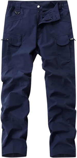 Casual Tactical Pants Mens Fashion Jogger Pants Solid Athletic Pants Classic Camping Pants Comfort Basic Pants