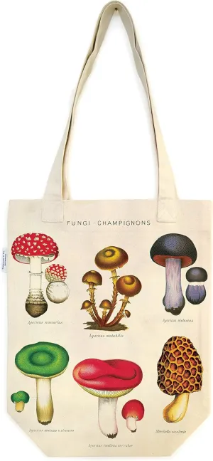 Cavallini Papers & Co., Inc. Mushrooms Tote Bag, Multi