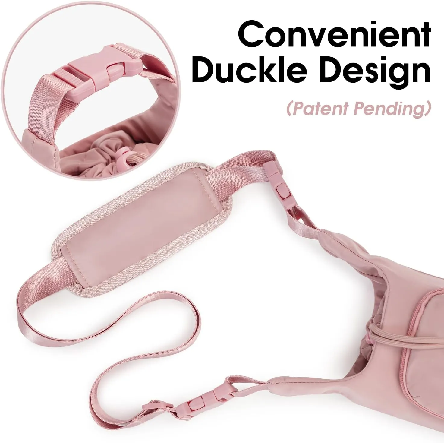 Ceneda Water Bottle Carrier Bag with Phone Pocket 32oz 40oz Tumbler Insulated Water Bottle Holder with Adjustable Shoulder Strap Carrier Sling Bag (Pink)