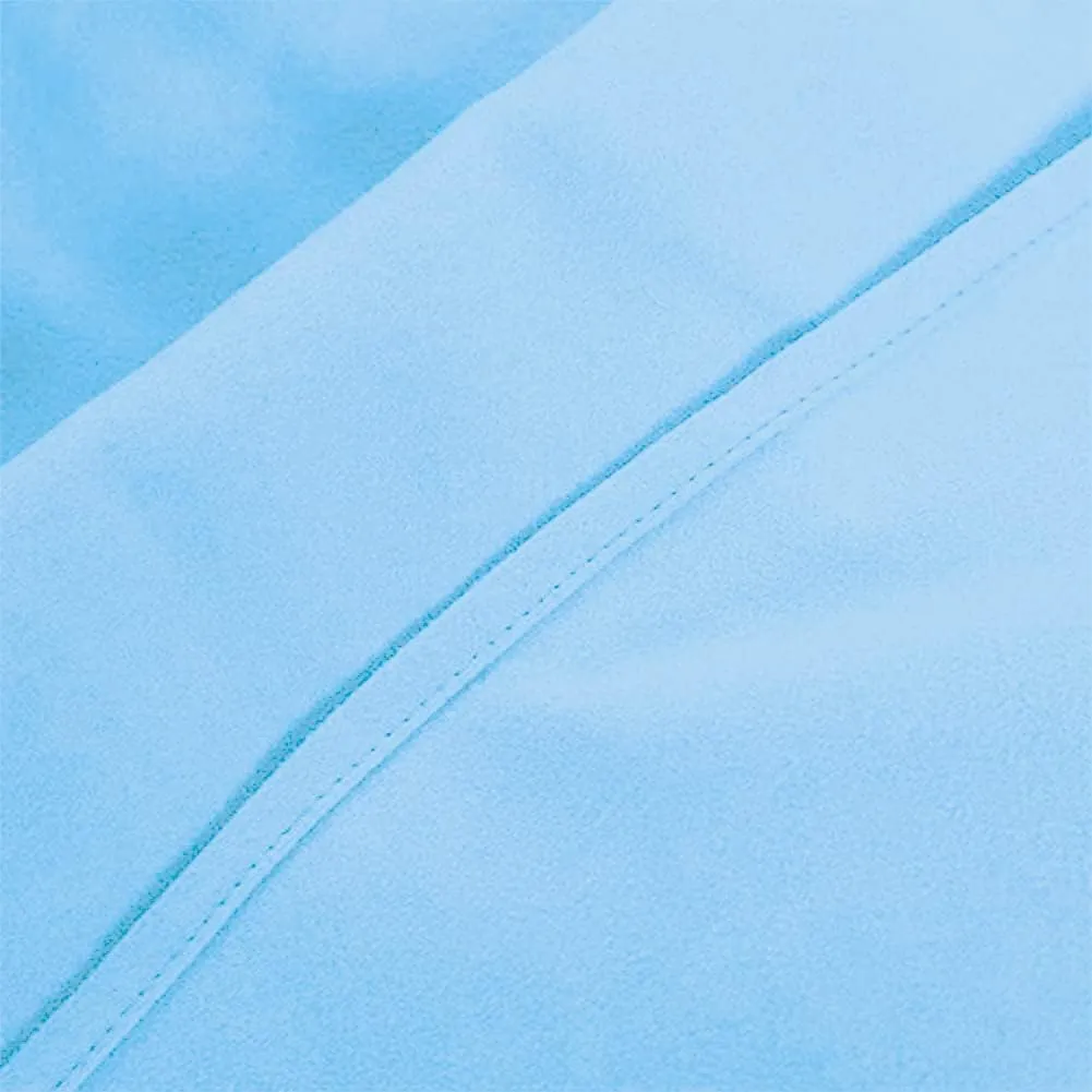 Chaise Lounge Pool Chair Cover Beach Towel Fitted Elastic Pocket Won't Slide (Sky Blue)