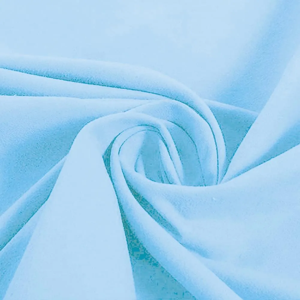 Chaise Lounge Pool Chair Cover Beach Towel Fitted Elastic Pocket Won't Slide (Sky Blue)