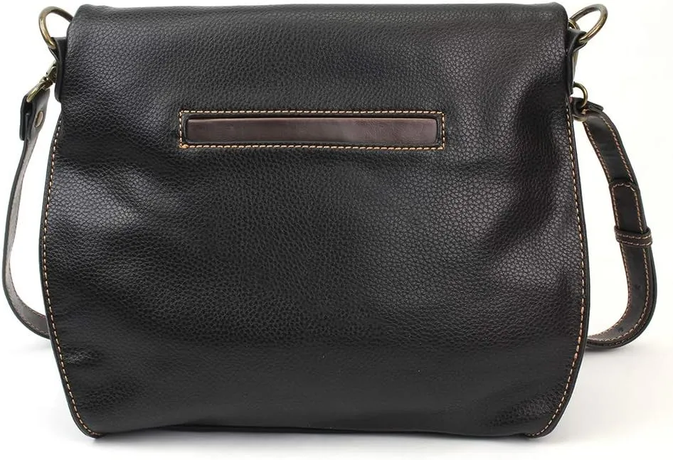 CHALA Group Charming Crossbody Bag With Flap Top and Zipper,Black Cross-Body Purse with New Purse Charm -2024