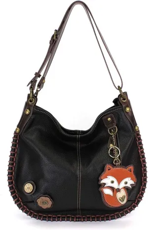 CHALA Handbags Charming Crossbody or Shoulder Convertible Large Chala Purse - BLACK