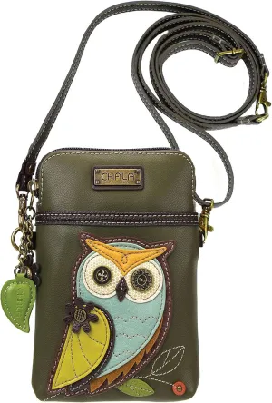 Chala Handbags Owl Gen A Cellphone Crossbody Handbag - Convertible Strap