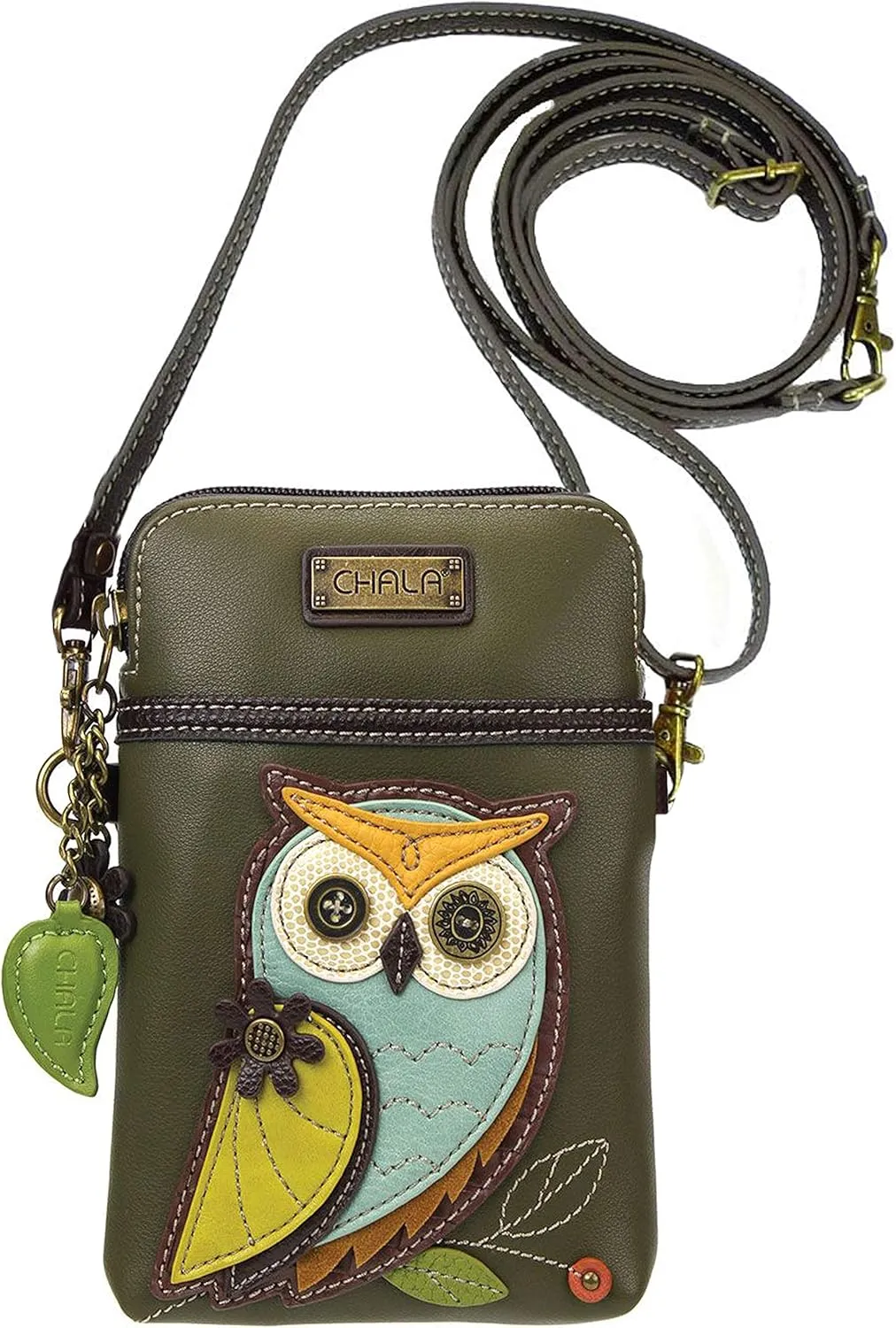 Chala Handbags Owl Gen A Cellphone Crossbody Handbag - Convertible Strap