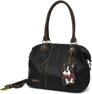 CHALA Laser Cut Crossbody Shoulder bag Tote Bag- Black (Boston)