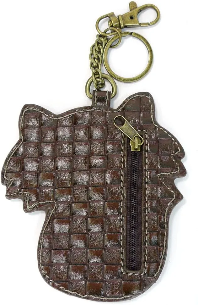 CHALA Laser Cut Crossbody Shoulder bag Tote Bag Faux Leather Brown