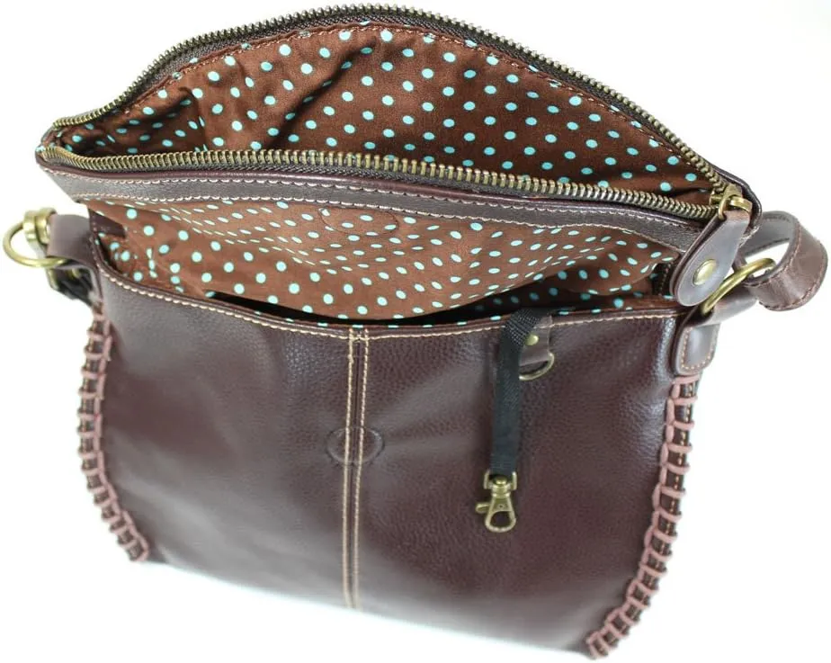 Charming Crossbody Shoulder Purse in PU Leather with Teal Butterfly Purse Charm