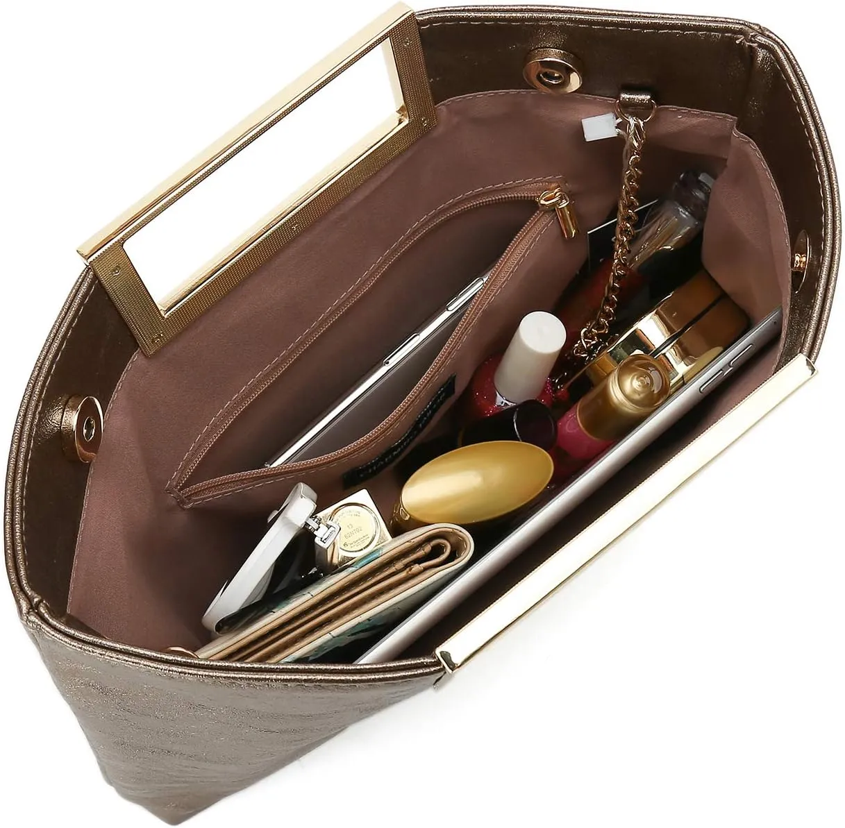 CHARMING TAILOR Fashion PU Leather Handbag Stylish Women Convertible Clutch Purse