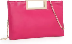 CHARMING TAILOR Fashion PU Leather Handbag Stylish Women Convertible Clutch Purse