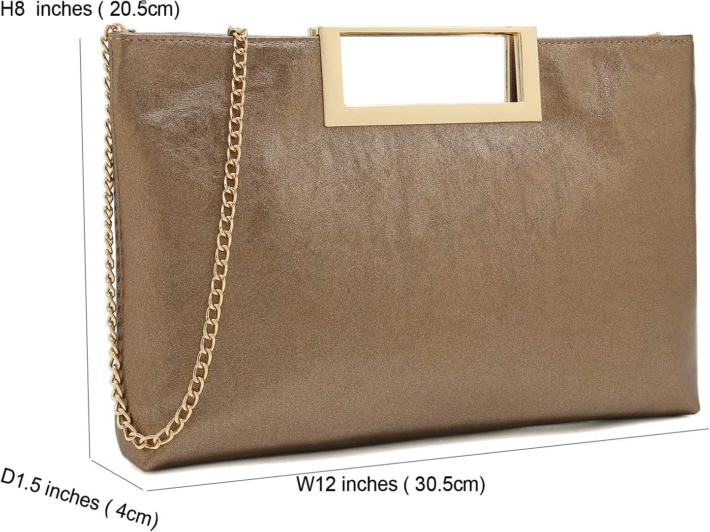 CHARMING TAILOR Fashion PU Leather Handbag Stylish Women Convertible Clutch Purse