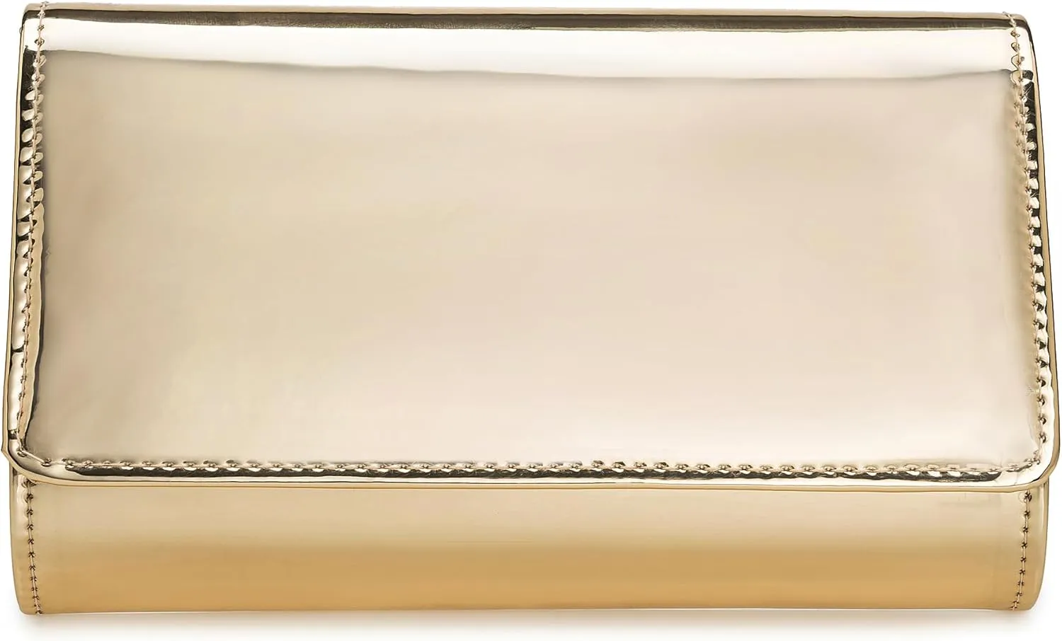 CHARMING TAILOR Faux Leather Wedding Clutch for Women Metallic PU Formal Bag Mirrored Patent Evening Party Purse