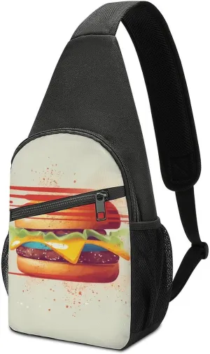 Chest Bag Sling Bag for Men Women Tomorrow I'll Start Running Sport Sling Backpack Lightweight Shoulder Bag for Travel