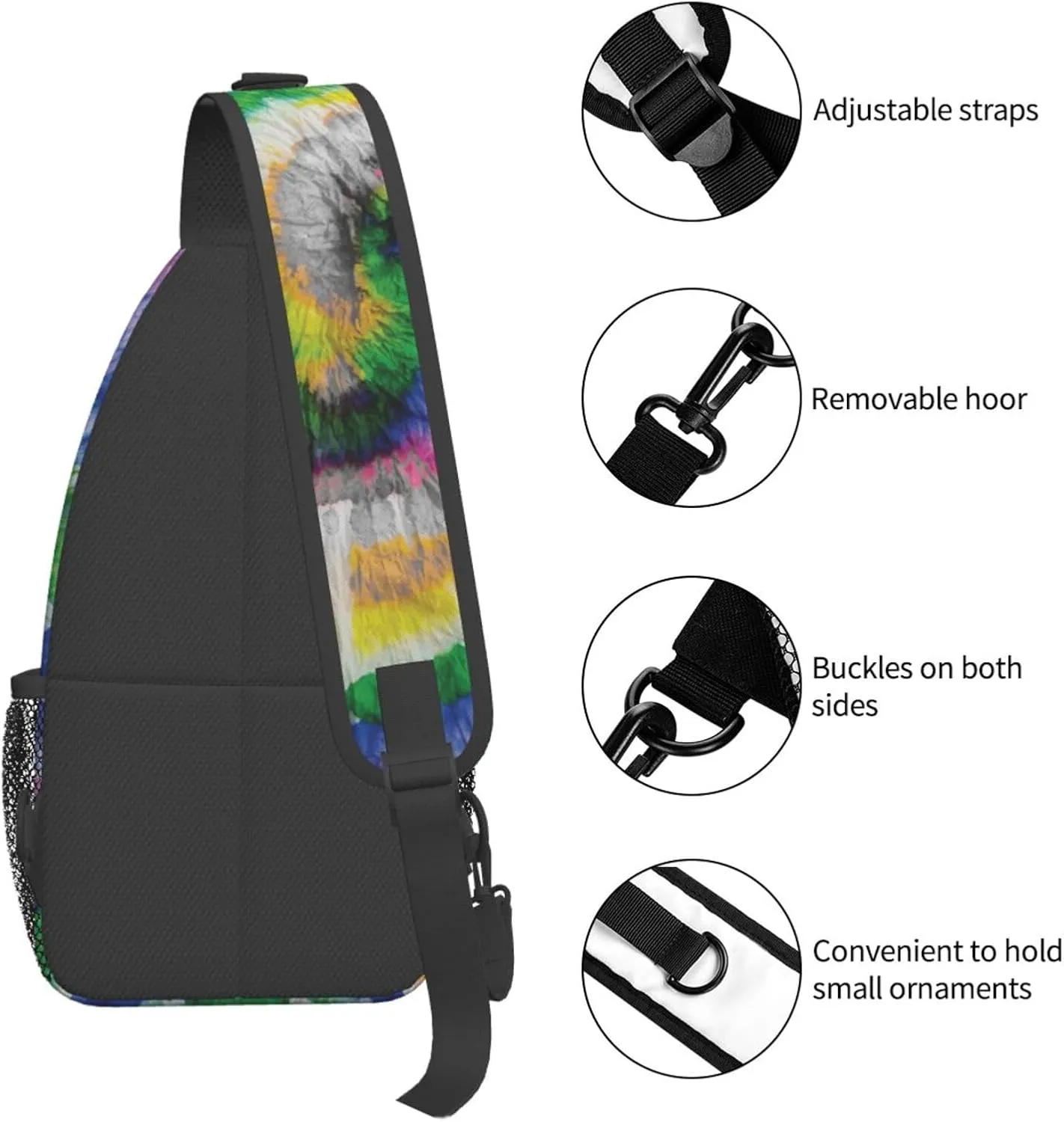 Chest Sling Bag Crossbody Shoulder Backpack Bag Gym Cycling Travel Hiking Daypack Cross Bag