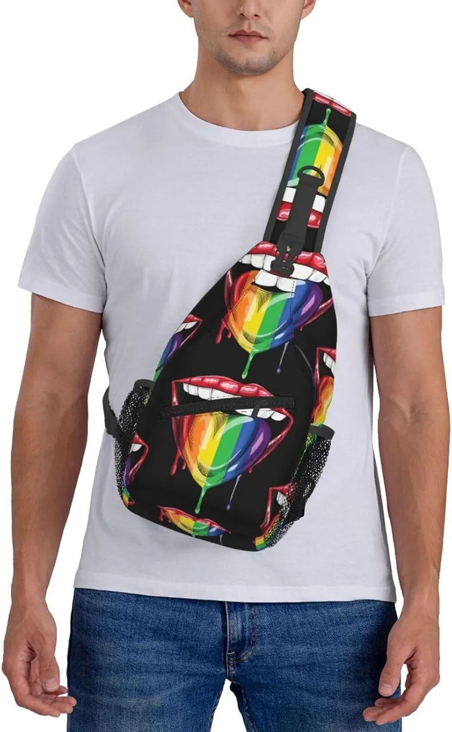 Chest Sling Bag Crossbody Shoulder Backpack Bag Gym Cycling Travel Hiking Daypack Cross Bag