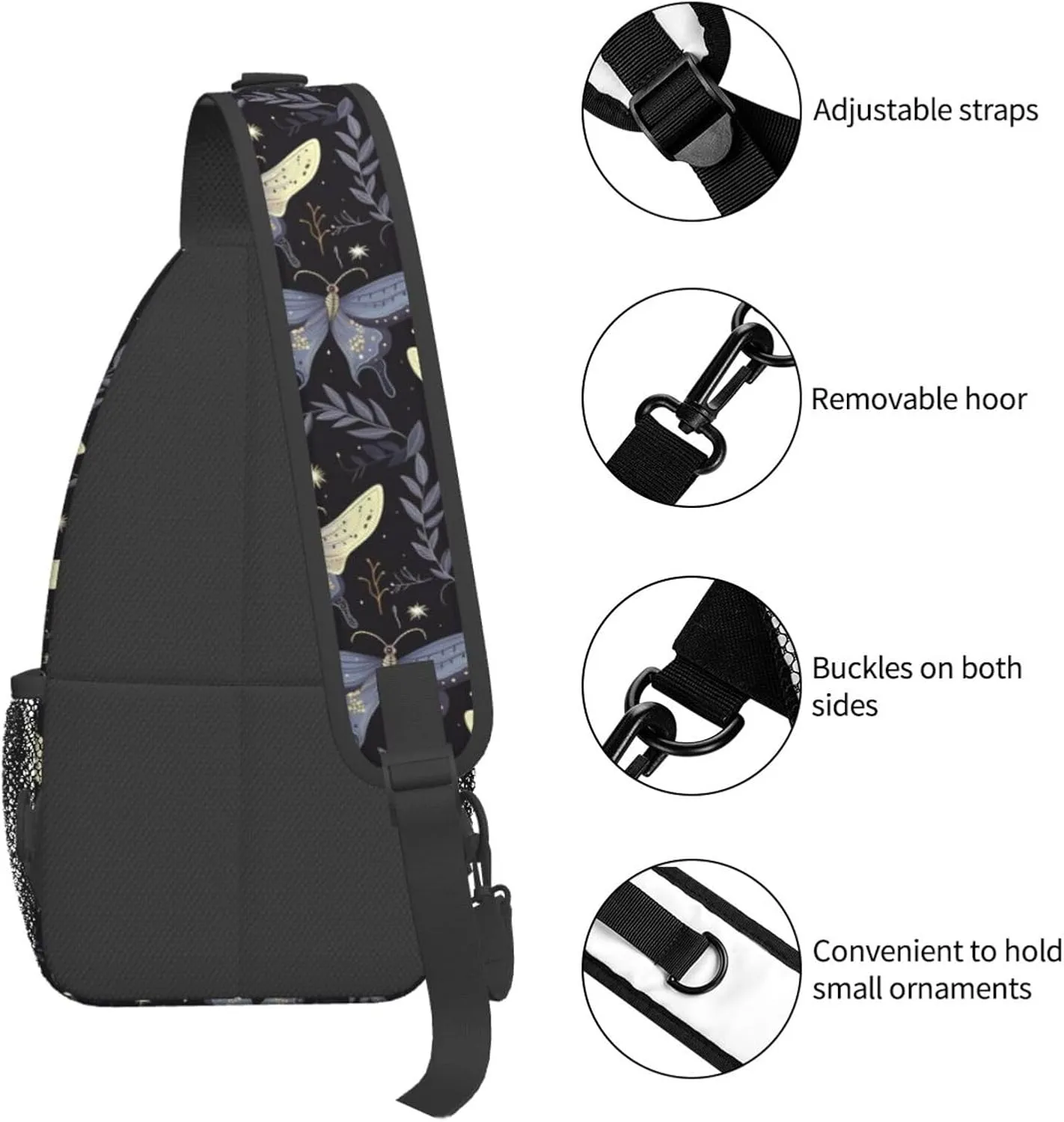 Chest Sling Bag Crossbody Shoulder Backpack Bag Gym Cycling Travel Hiking Daypack Cross Bag