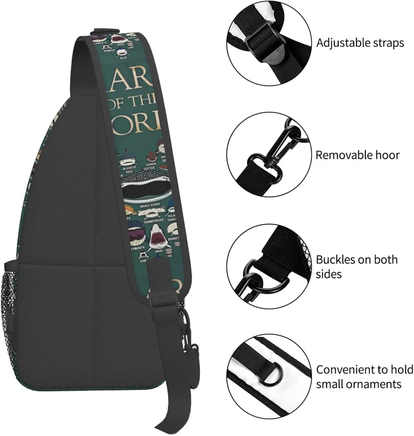 Chest Sling Bag Crossbody Shoulder Backpack Bag Gym Cycling Travel Hiking Daypack Cross Bag