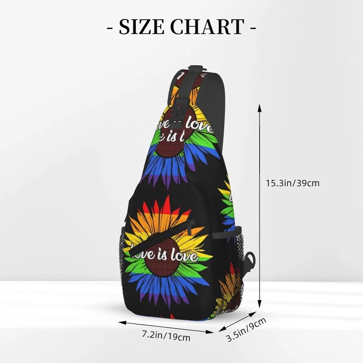 Chest Sling Bag Crossbody Shoulder Backpack Bag Gym Cycling Travel Hiking Daypack Cross Bag