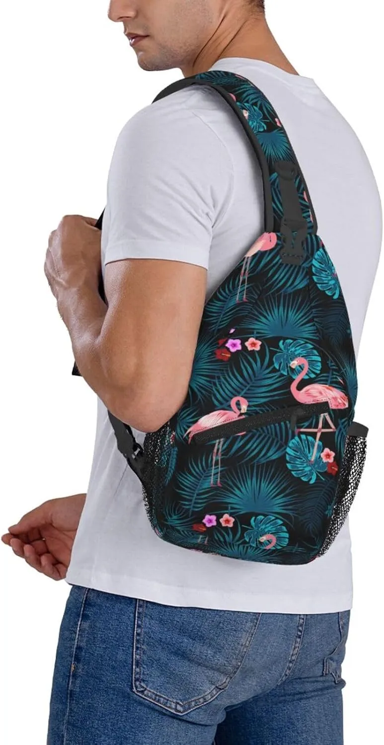 Chest Sling Bag Crossbody Shoulder Backpack Bag Gym Cycling Travel Hiking Daypack Cross Bag