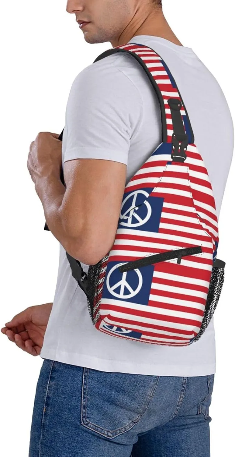 Chest Sling Bag Crossbody Shoulder Backpack Bag Gym Cycling Travel Hiking Daypack Cross Bag