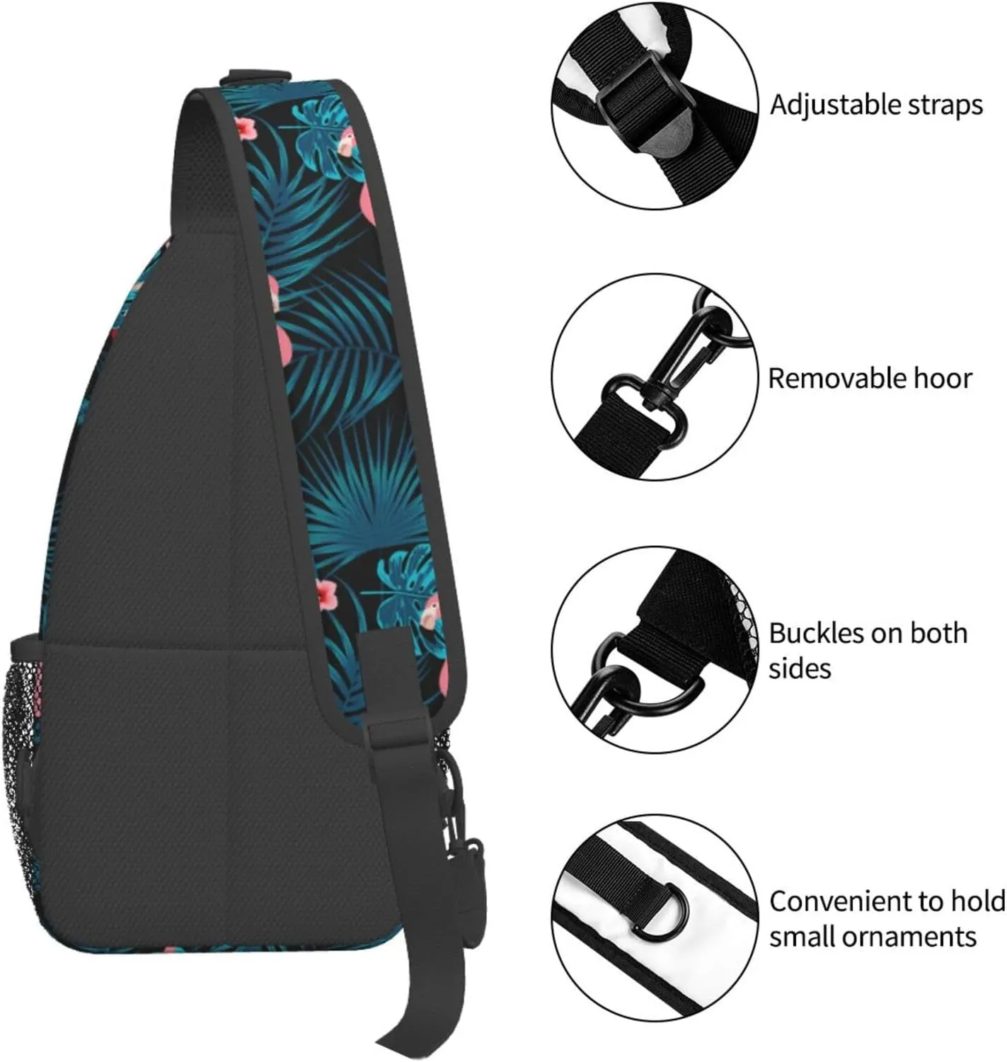 Chest Sling Bag Crossbody Shoulder Backpack Bag Gym Cycling Travel Hiking Daypack Cross Bag