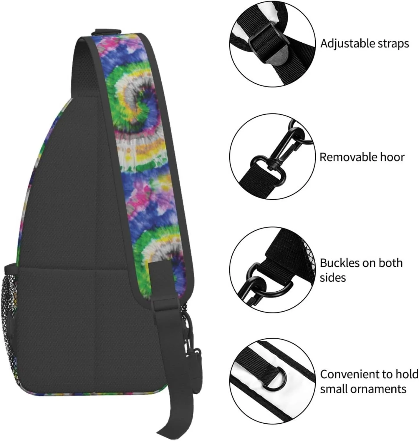 Chest Sling Bag Crossbody Shoulder Backpack Bag Gym Cycling Travel Hiking Daypack Cross Bag