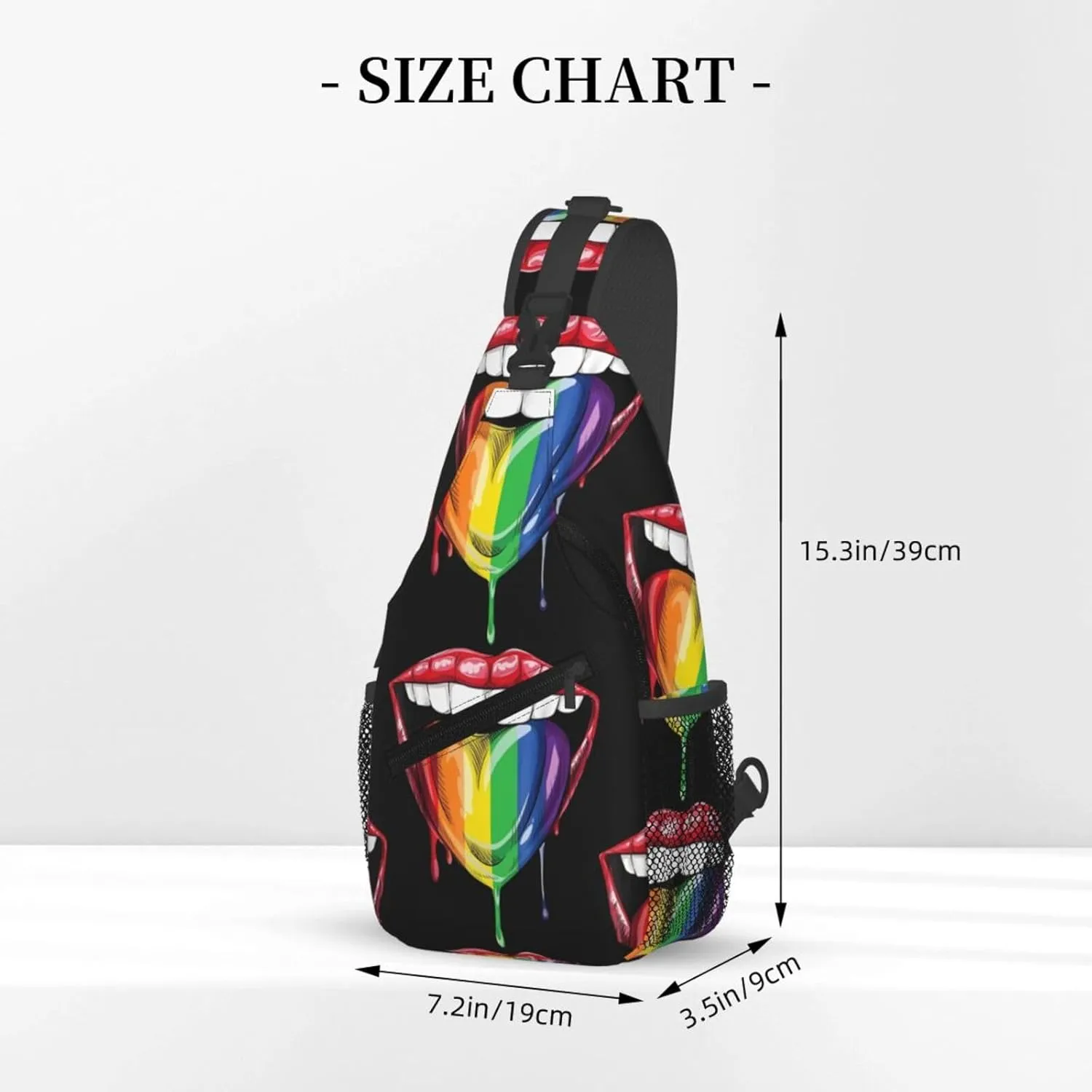 Chest Sling Bag Crossbody Shoulder Backpack Bag Gym Cycling Travel Hiking Daypack Cross Bag