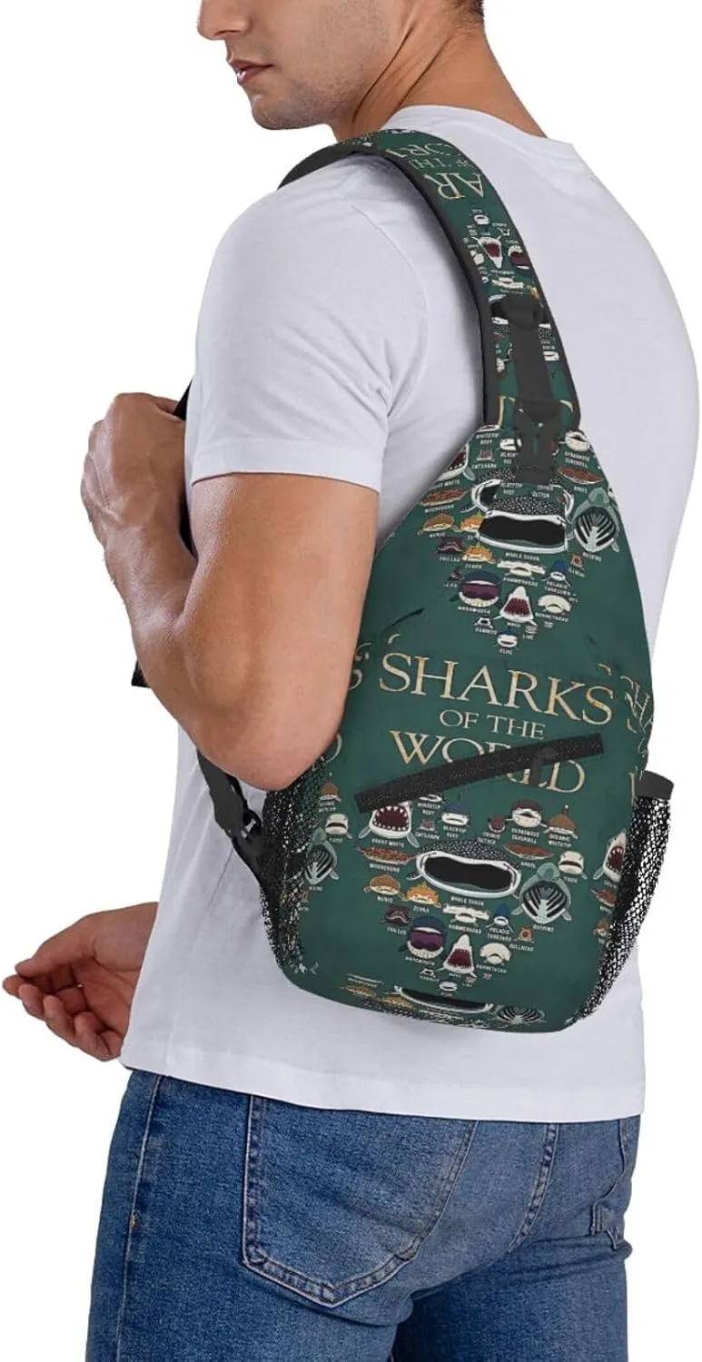 Chest Sling Bag Crossbody Shoulder Backpack Bag Gym Cycling Travel Hiking Daypack Cross Bag