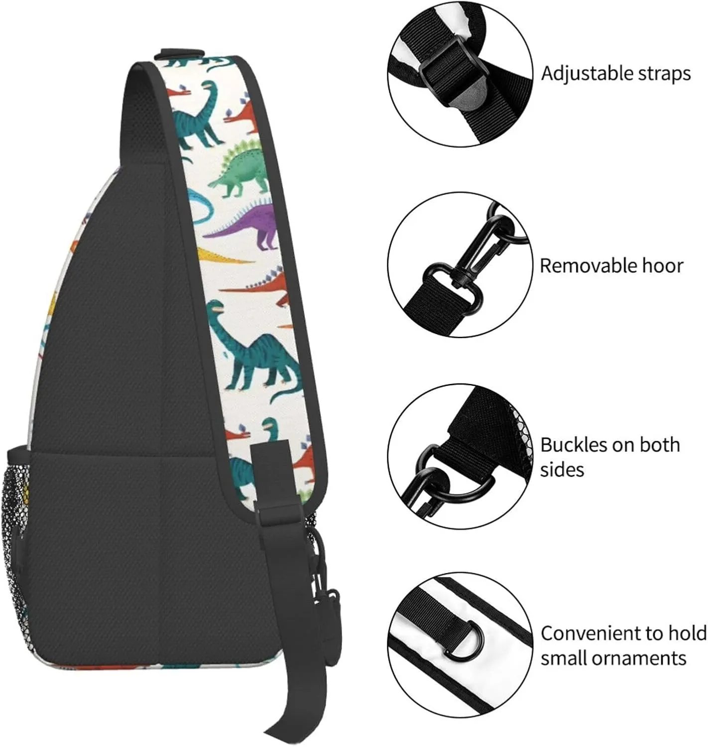 Chest Sling Bag Crossbody Shoulder Backpack Bag Gym Cycling Travel Hiking Daypack Cross Bag