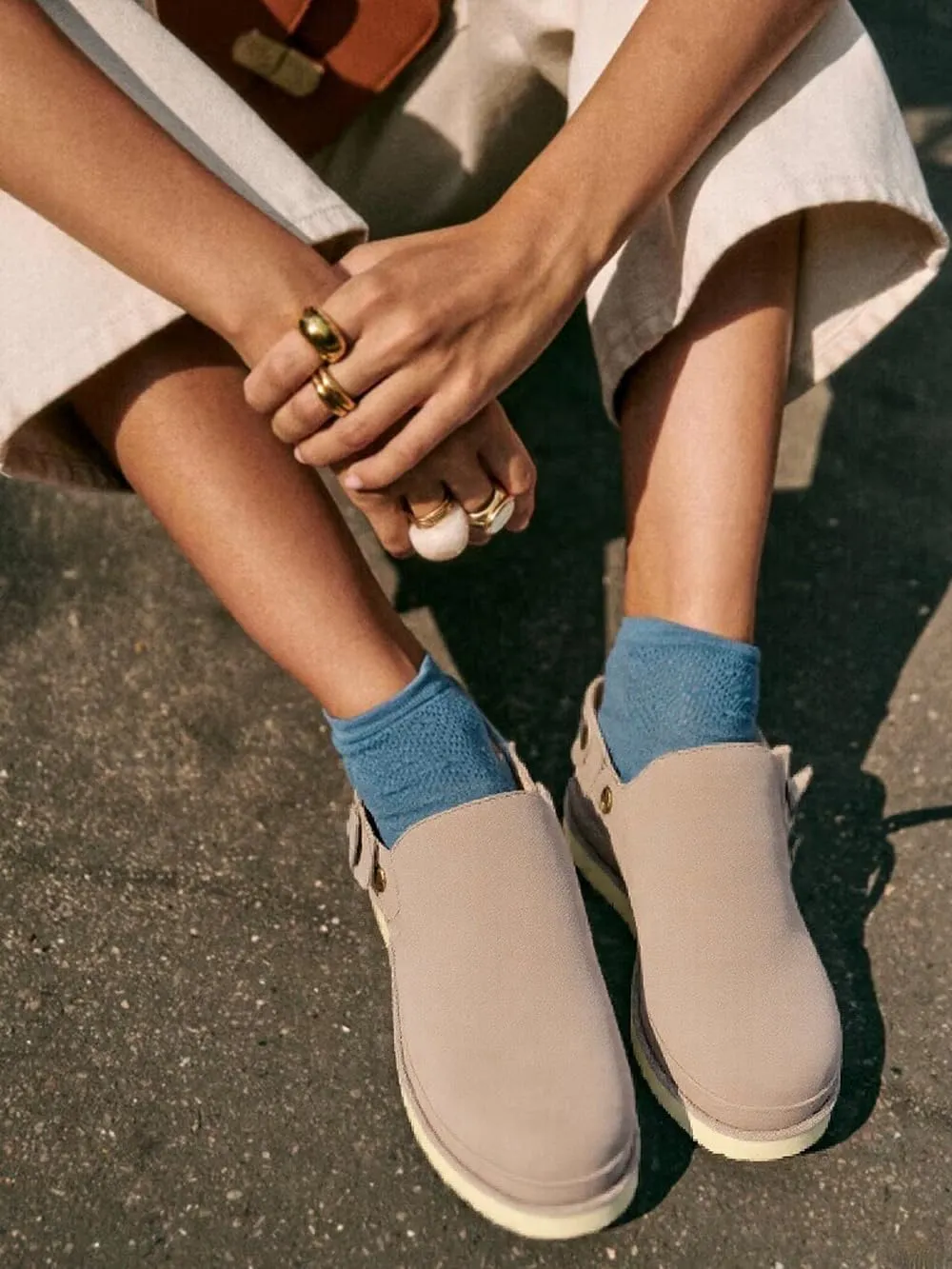 Clogs for Women Platform Genuine Leather Suede Women's Mules & Clogs with Strap Slip on Shoes Sandals Arch Support Adjustable Slip-On Indoor and Outdoor